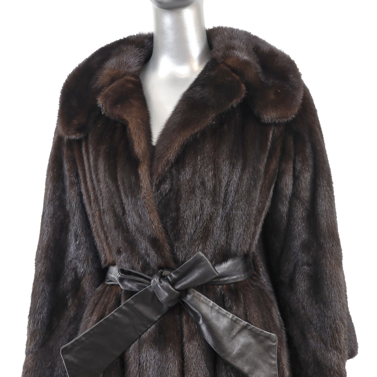 Mahogany Mink Coat- Size XL