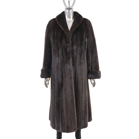 Mahogany Mink Coat- Size M