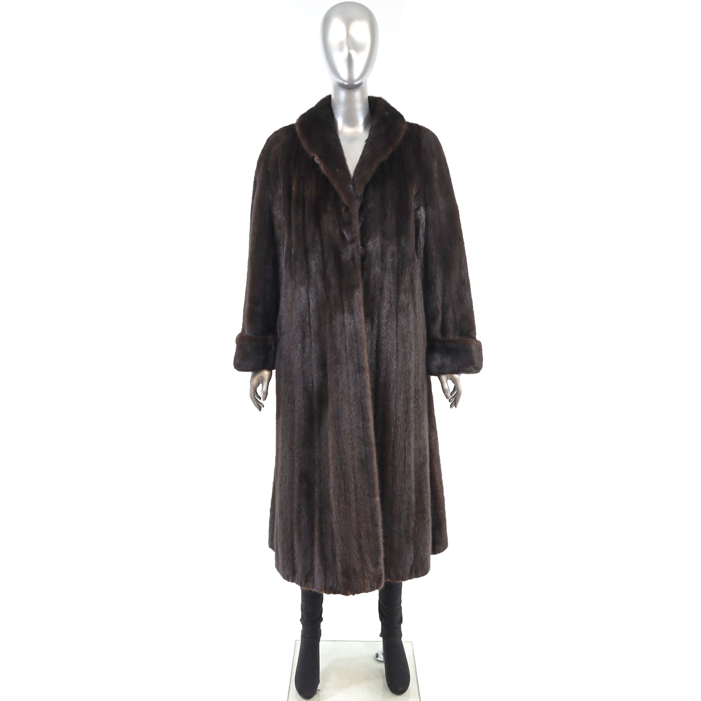 Mahogany Mink Coat- Size M