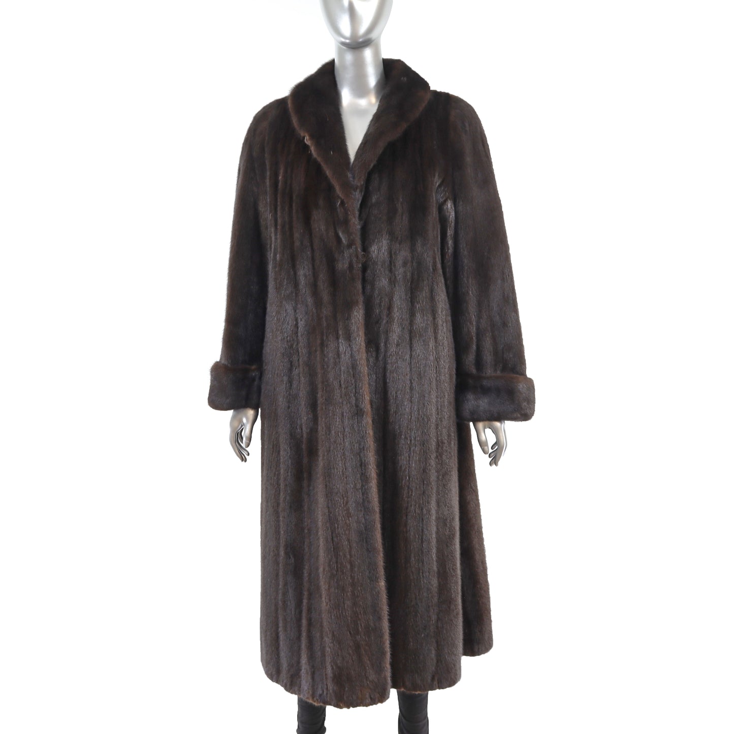 Mahogany Mink Coat- Size M