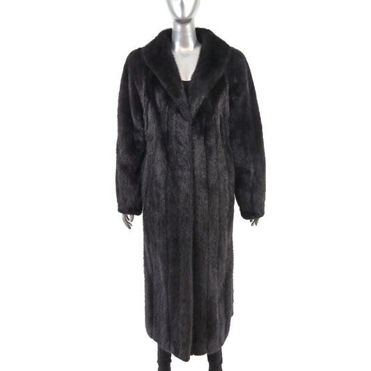 Black Mink Coat- Size L