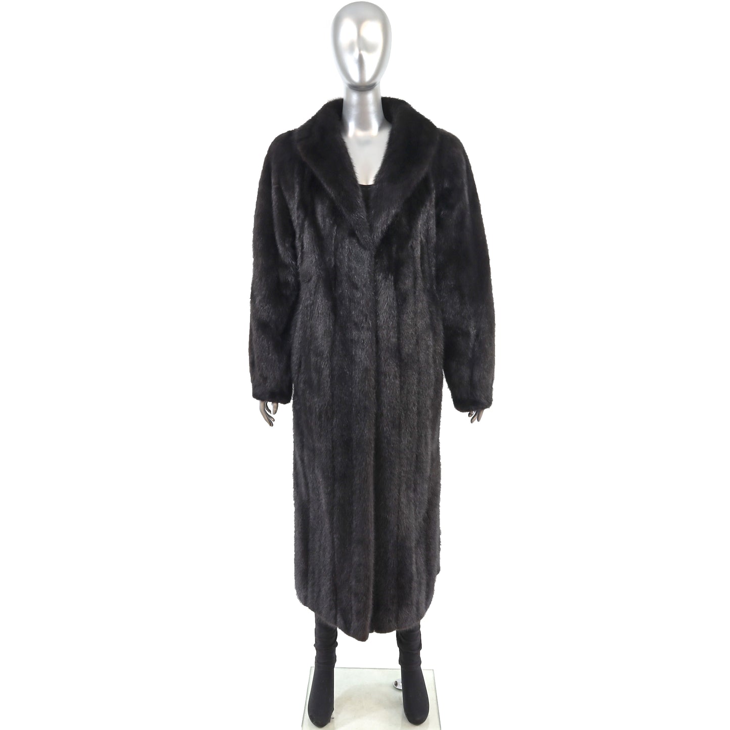 Black Mink Coat- Size L