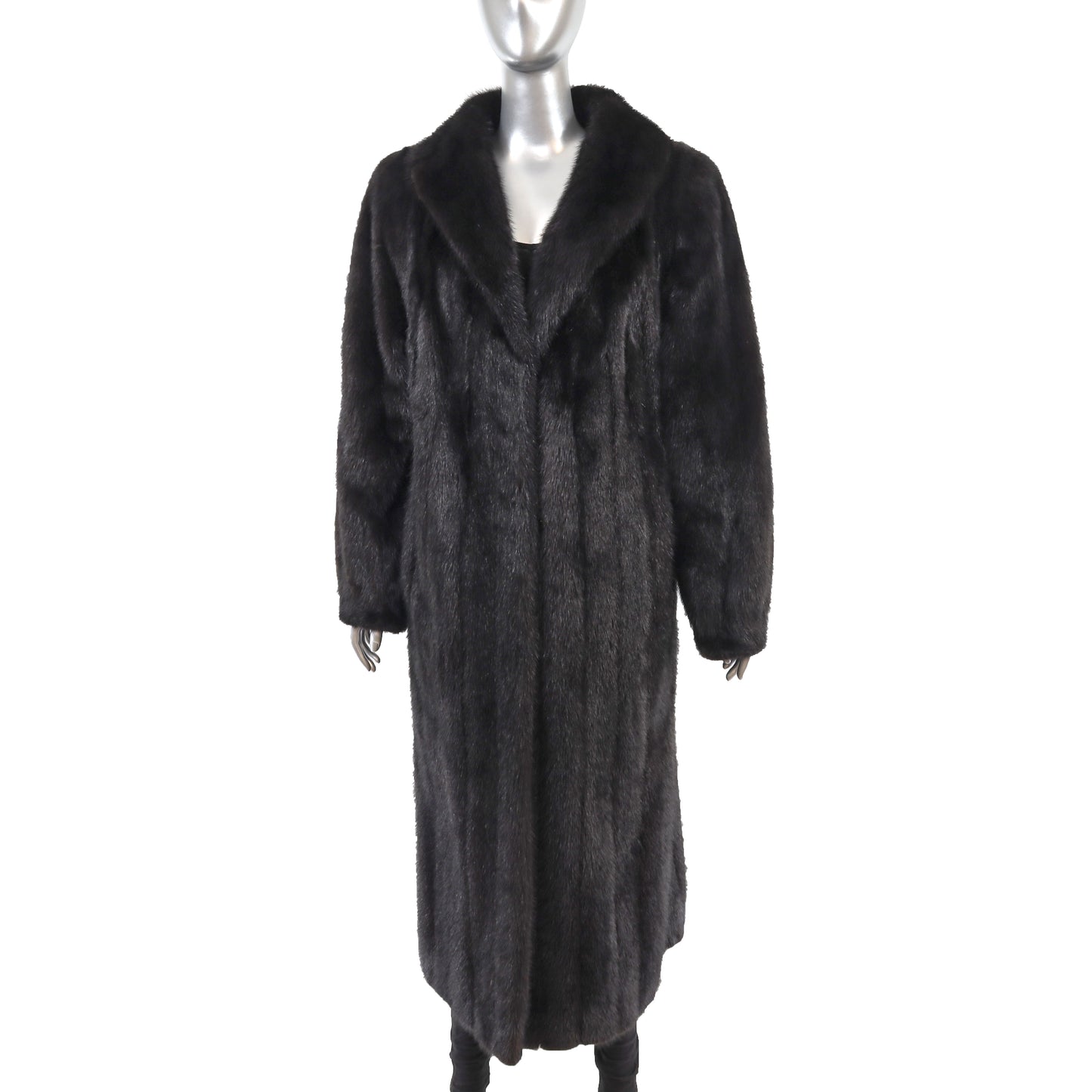 Black Mink Coat- Size L