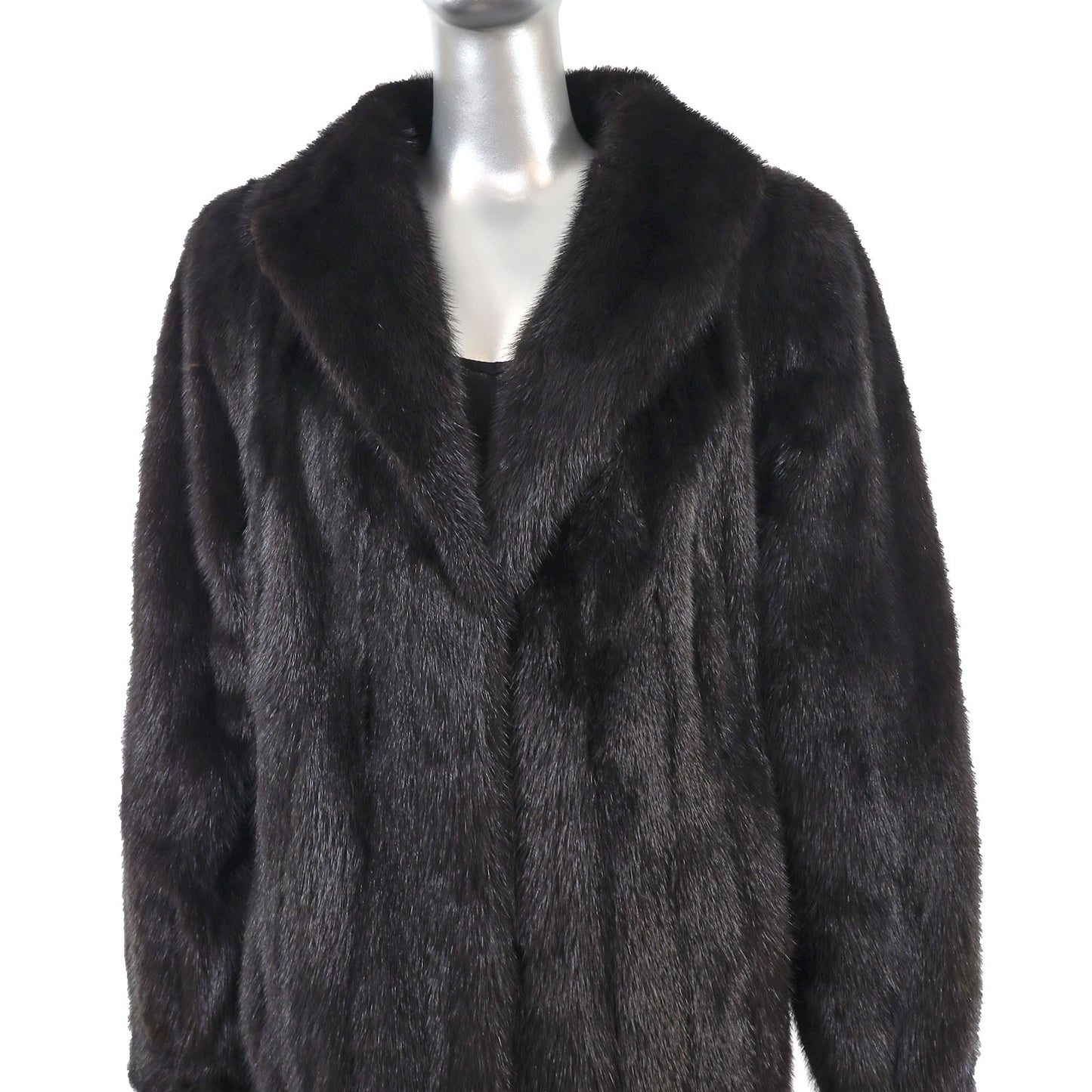 Black Mink Coat- Size L