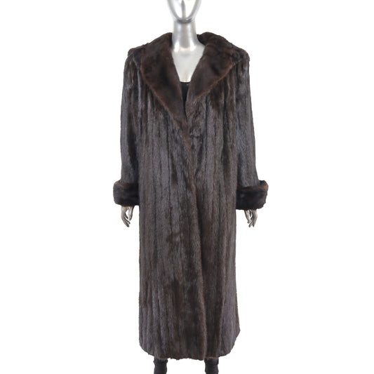 Mahogany Mink Coat- Size M