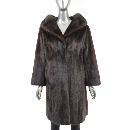 Mahogany Mink Coat- Size L