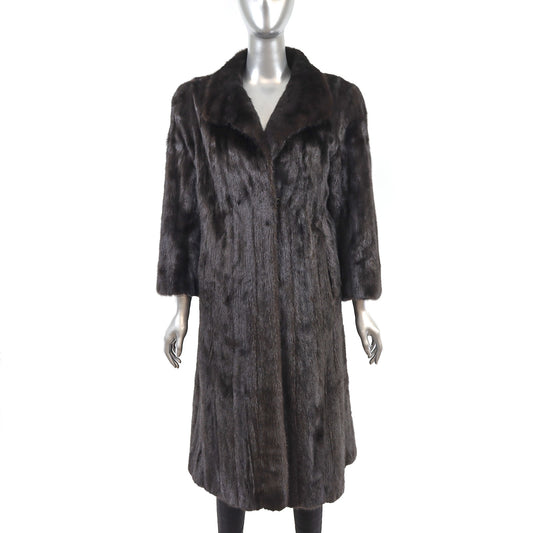 Mahogany Mink Coat- Size M