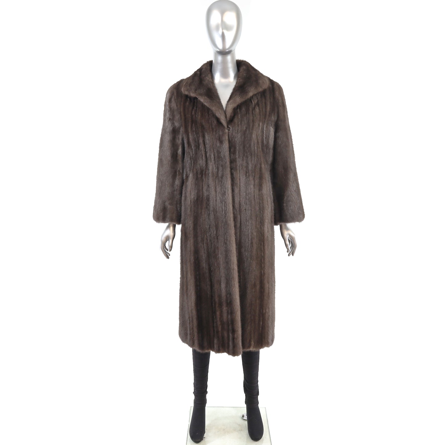 Dark Blue Iris Mink Coat- Size S