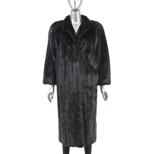 Black Mink Coat- Size M