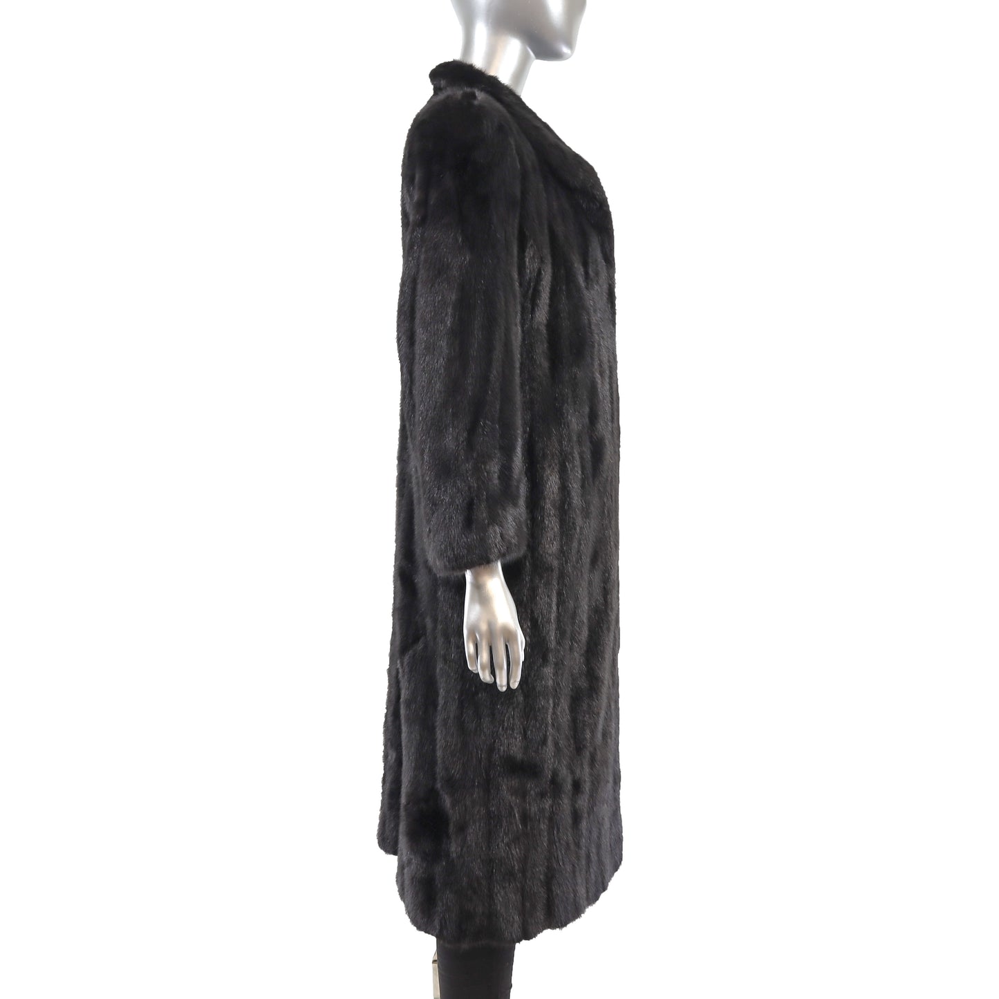 Black Mink Coat- Size M