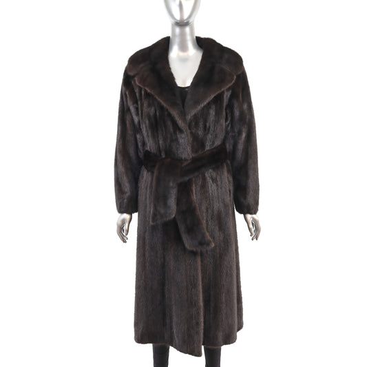 Mahogany Mink Coat- Size M