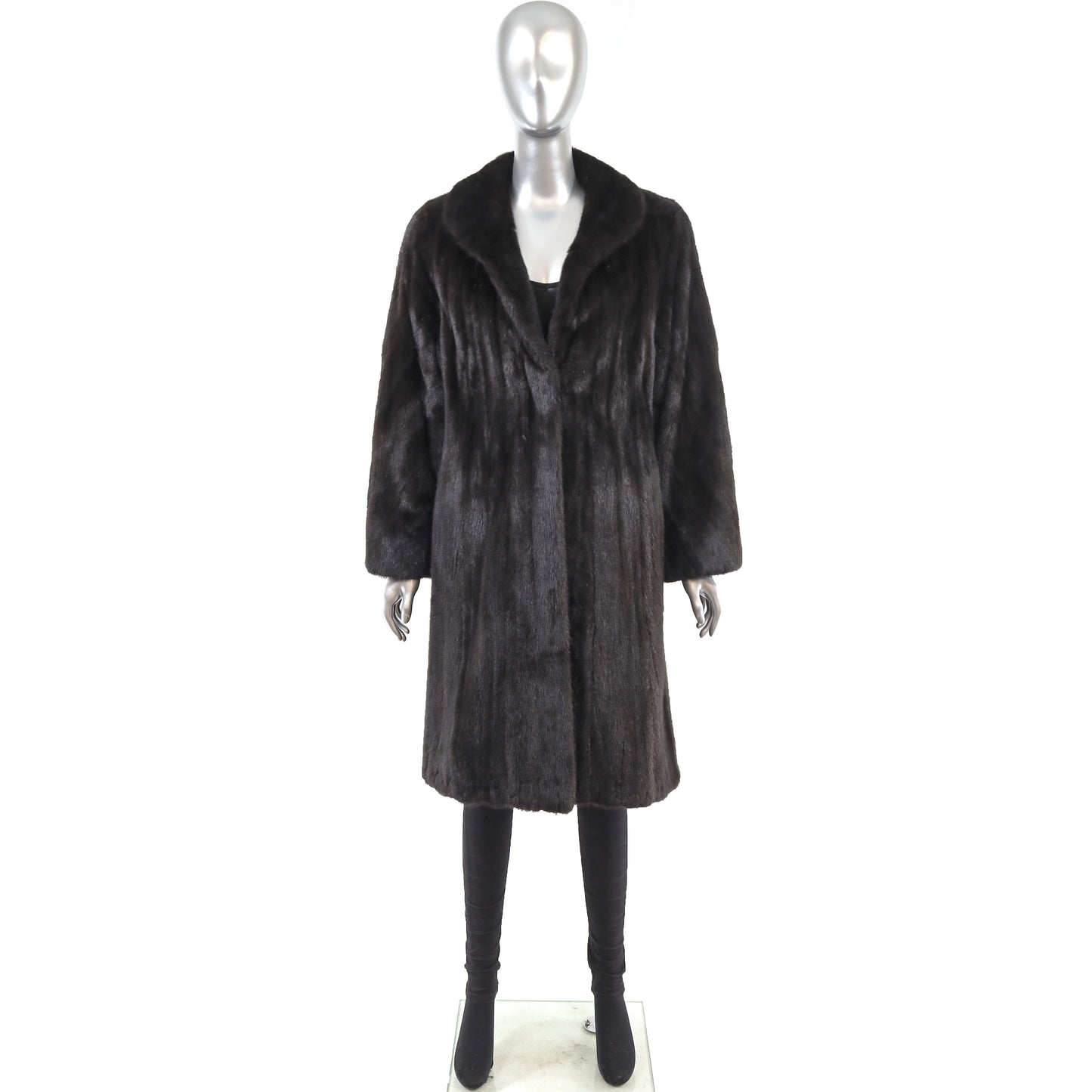 Mahogany Mink Coat- Size M