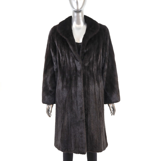 Mahogany Mink Coat- Size M