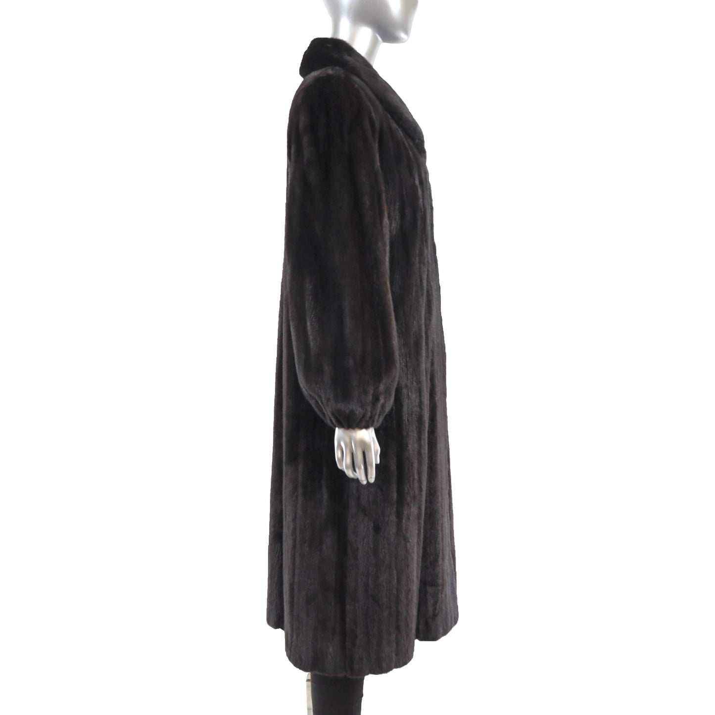 Black Mink Coat- Size M