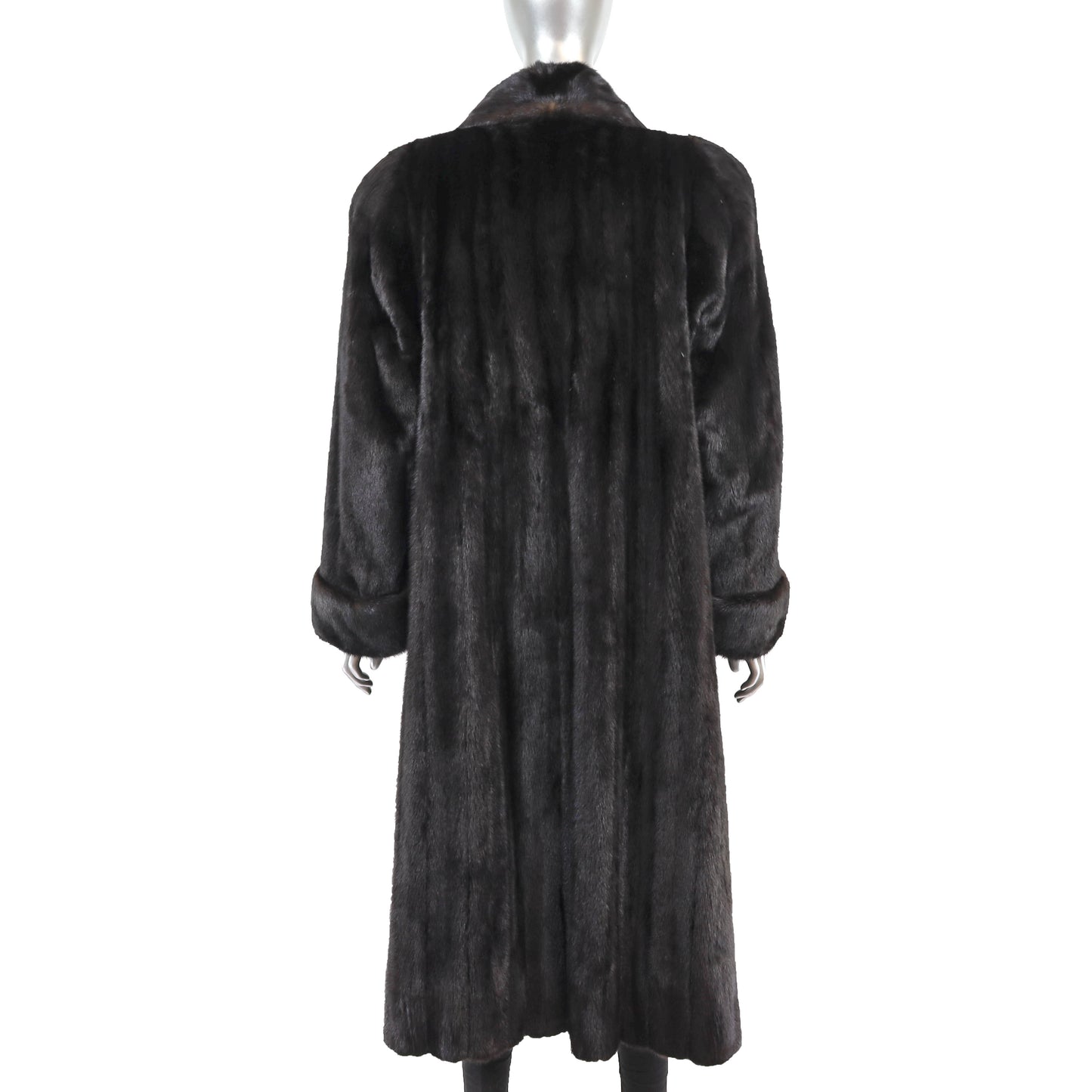 Black Mink Coat- Size XL