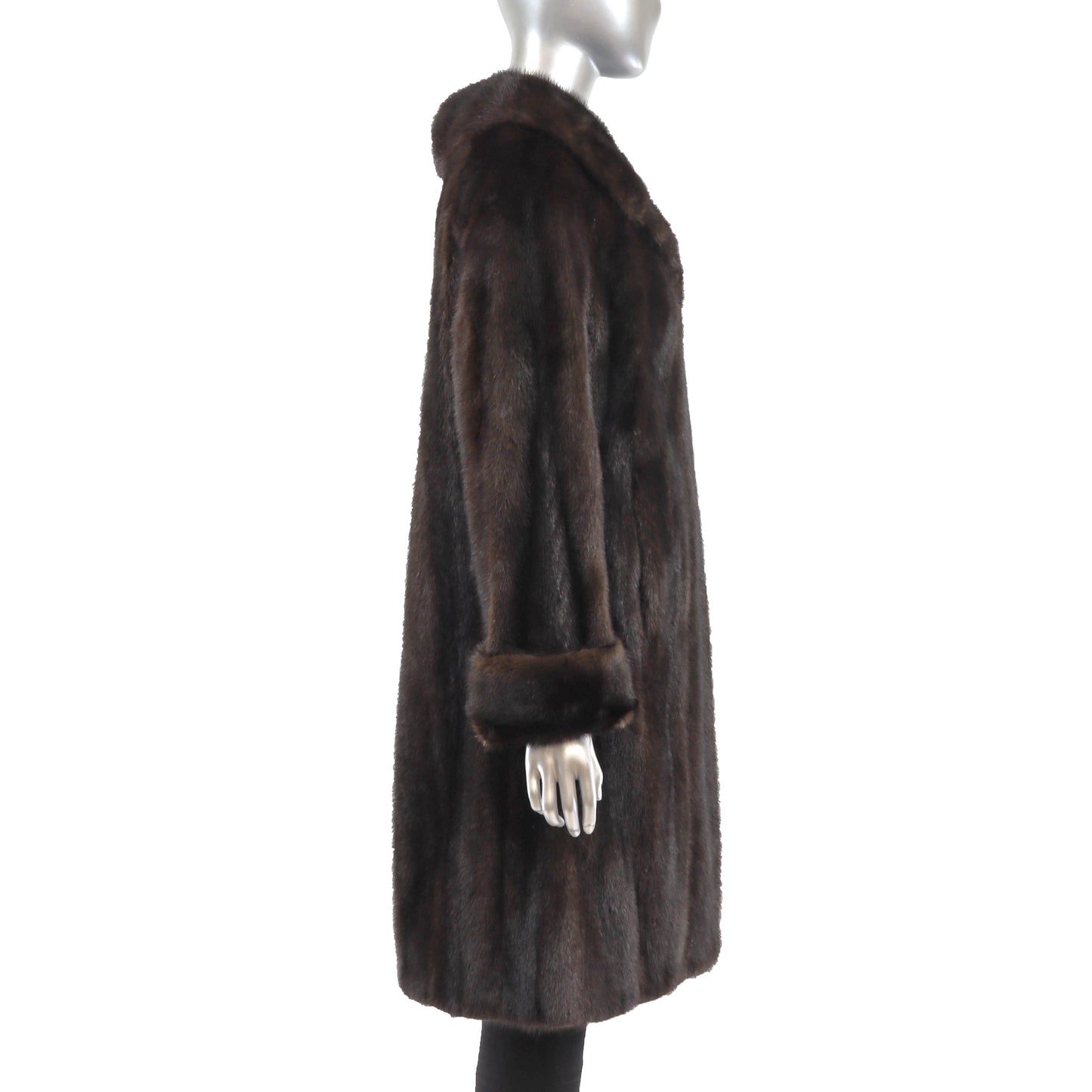 Dark Brown Mink Coat- Size M