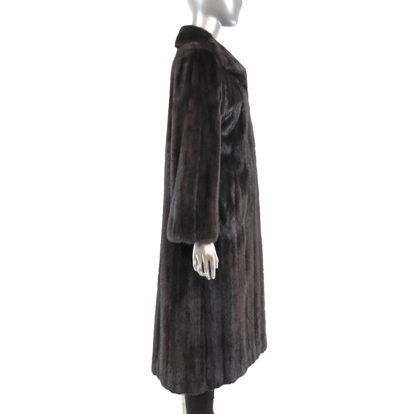 Black Mink Coat- Size M