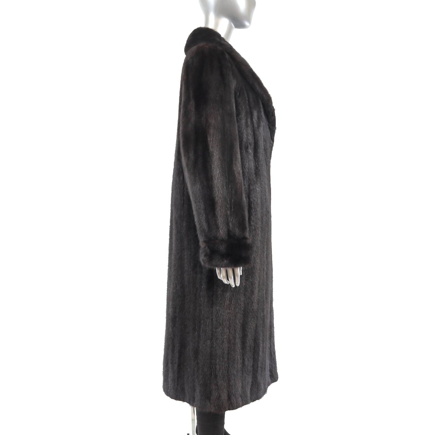 Black Mink Coat- Size M