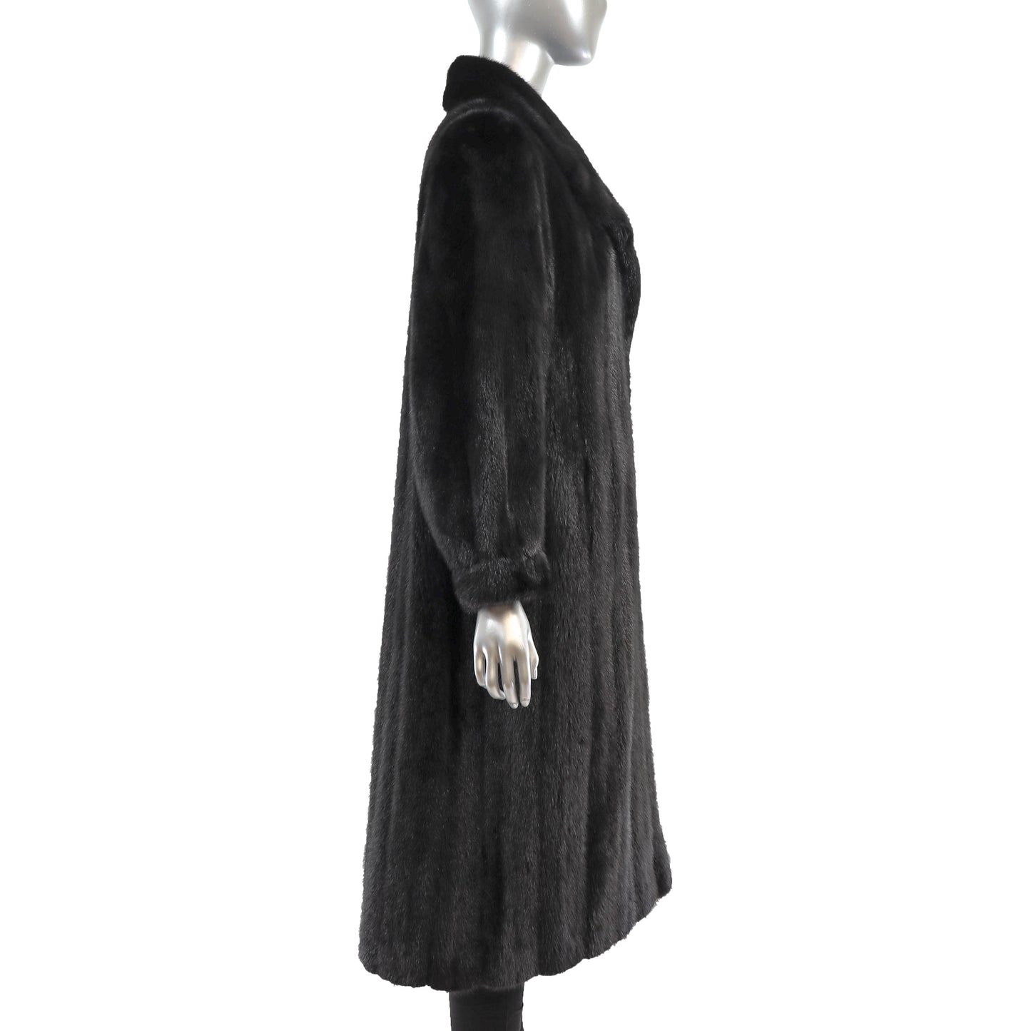 Black Mink Coat- Size XXL