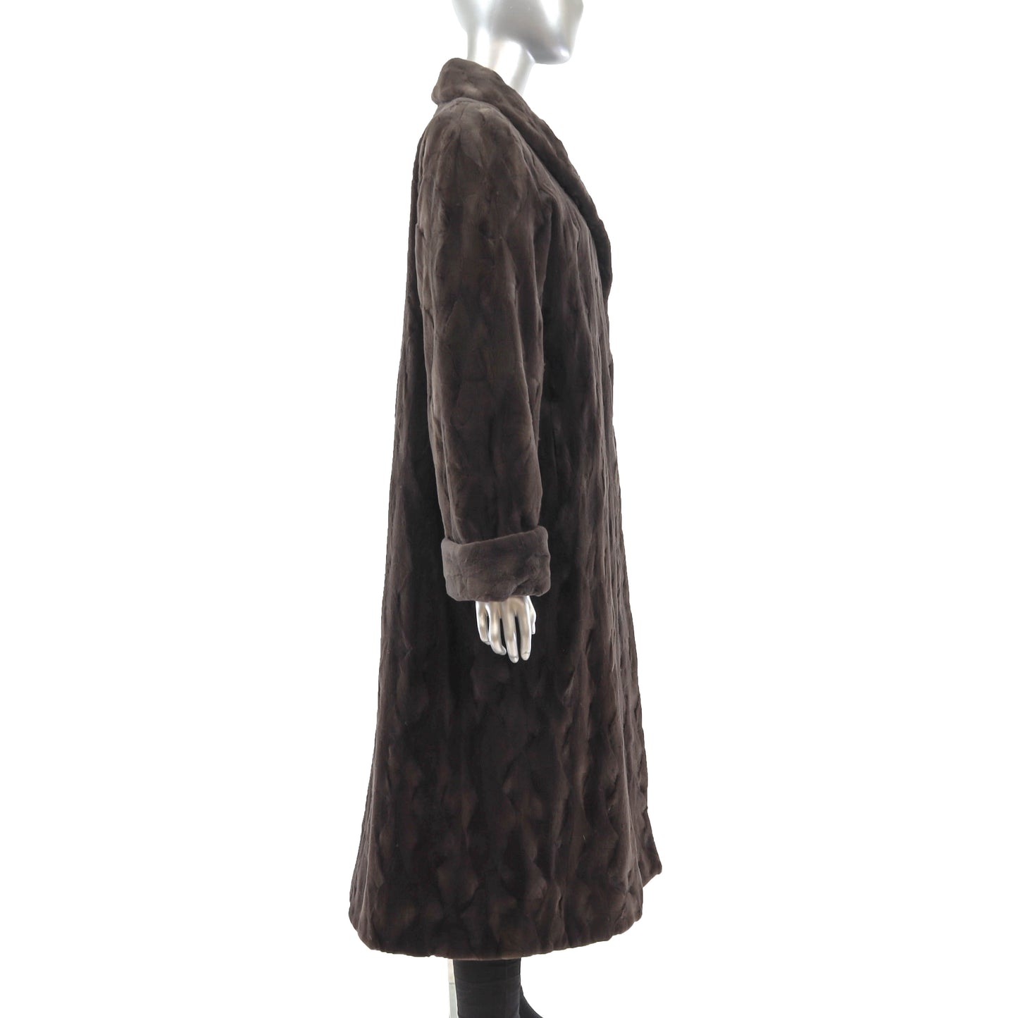 Brown Sheared Mink Coat- Size XL