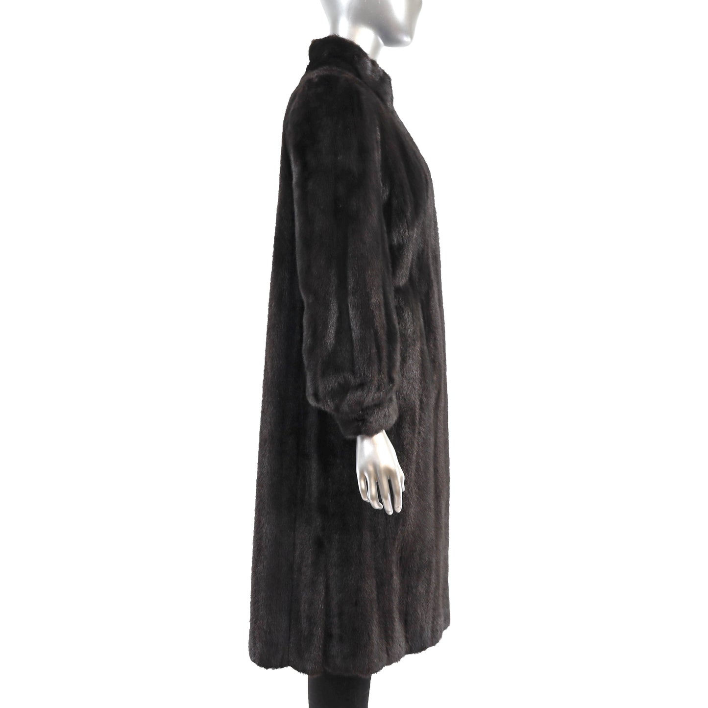 Dark Mahogany Mink Coat- Size M