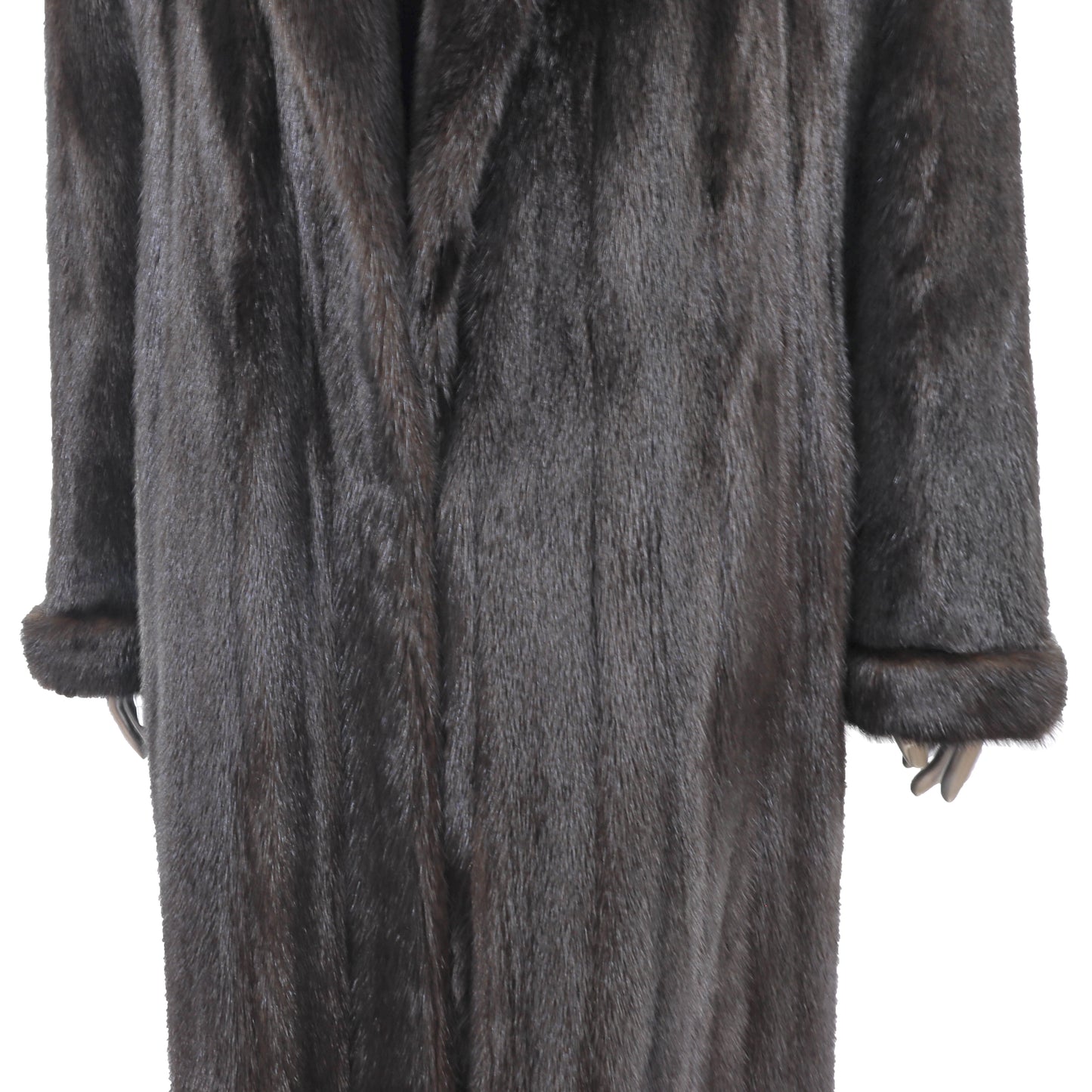 Dark Brown Mink Coat- Size XL