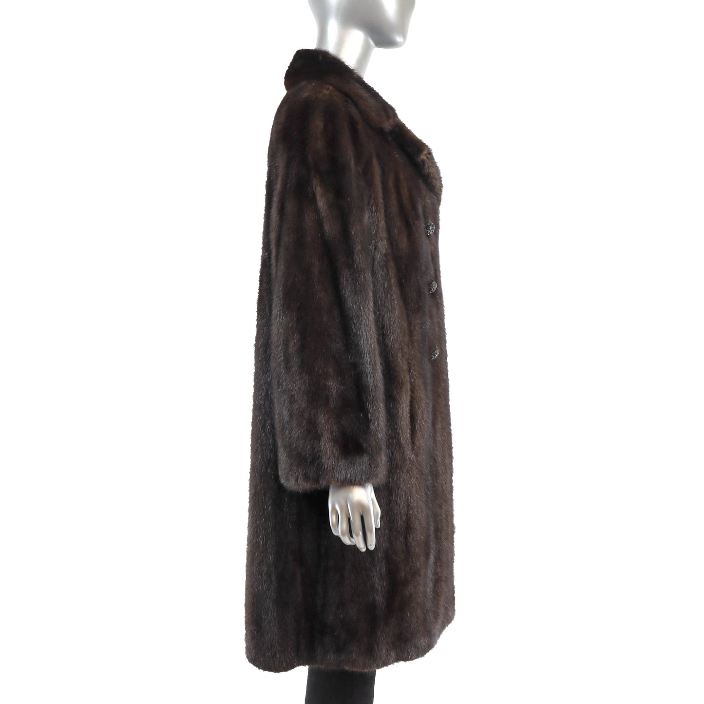 Mahogany Mink Coat- Size L