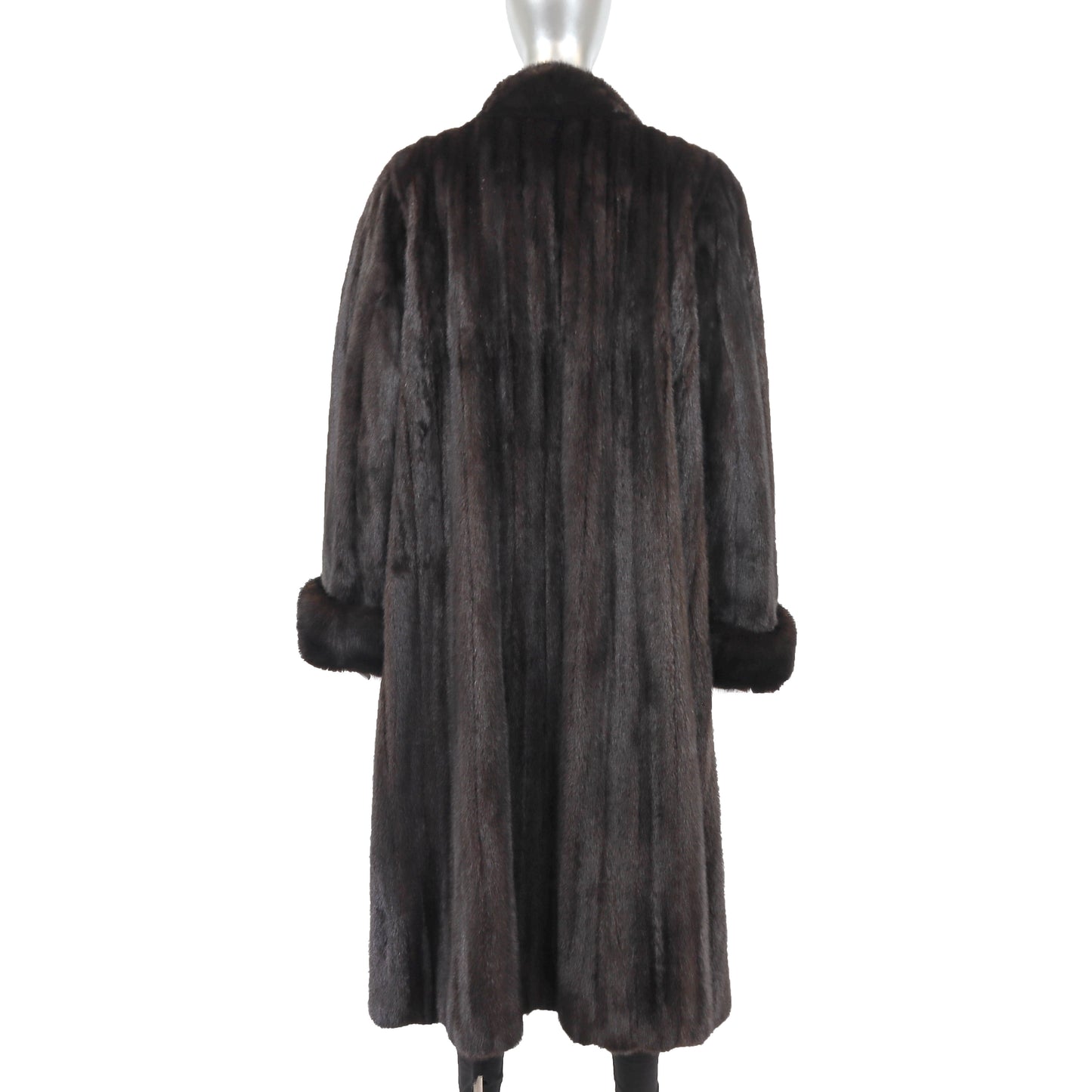 Dark Brown Mink Coat- Size XXL