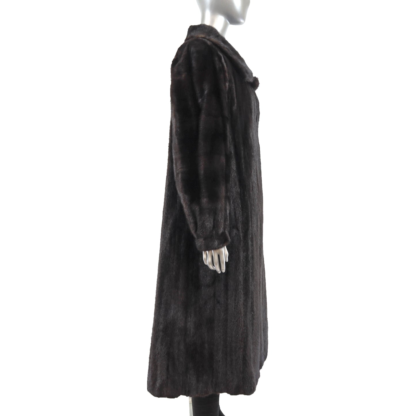 Dark Brown Mink Coat- Size L