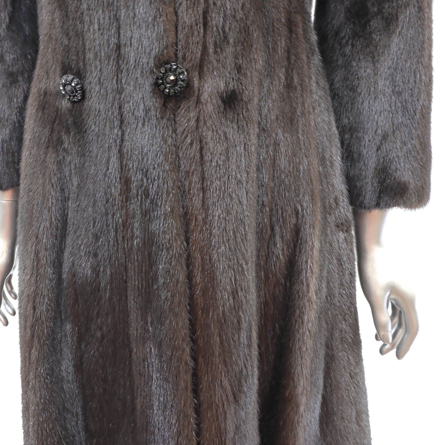 Blackglama Dark Brown Mink Coat- Size XS