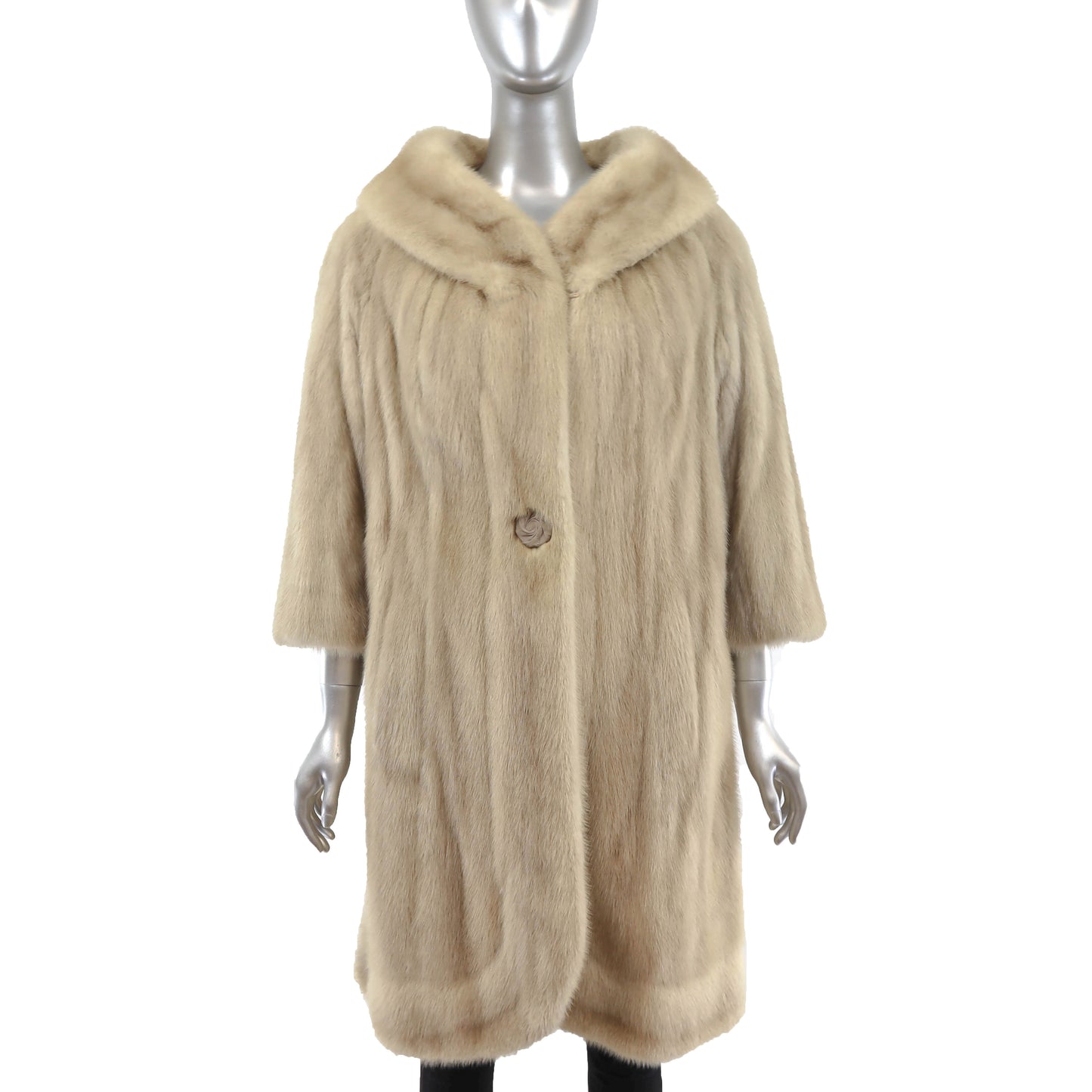 Ivory Mink Coat- Size M