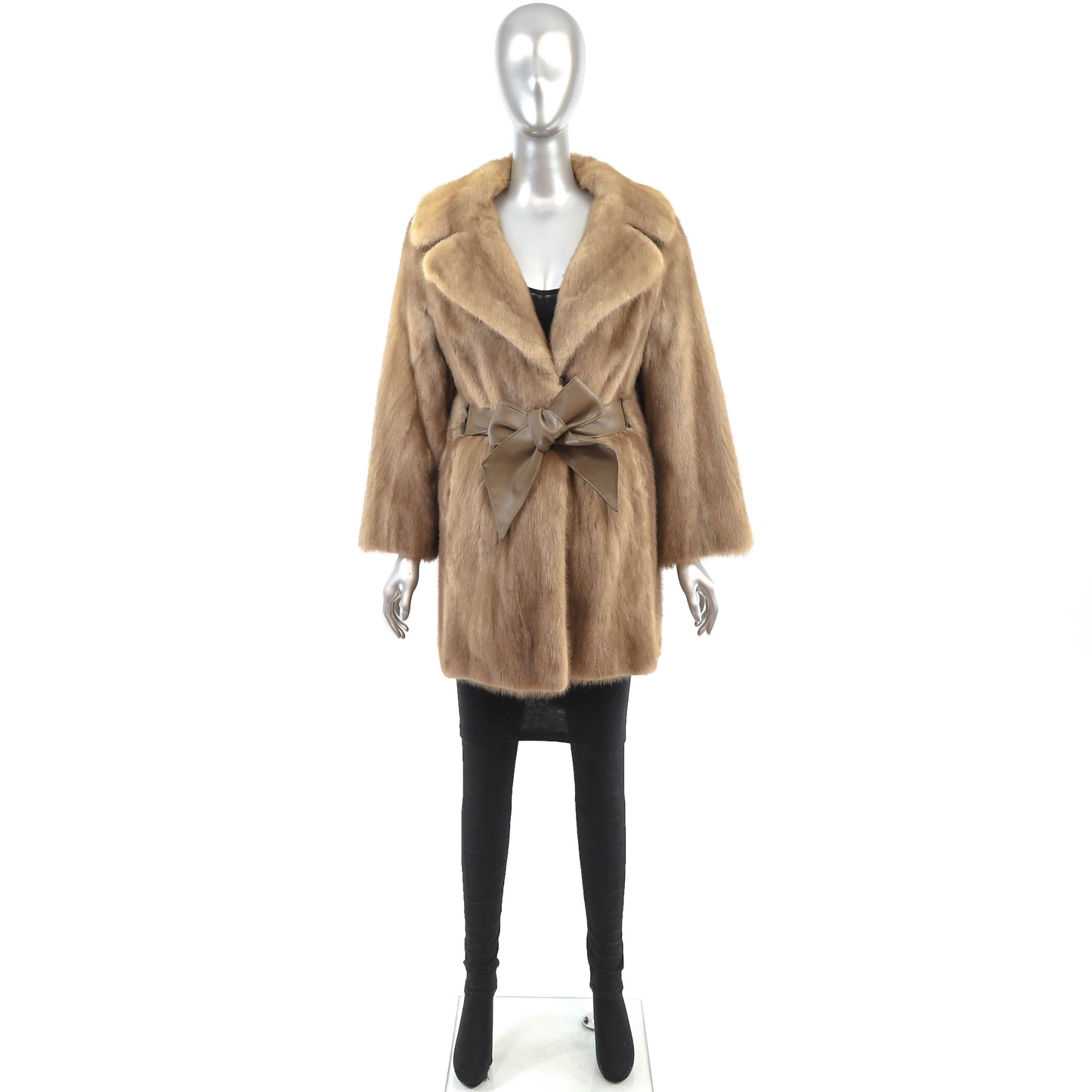 Autumn Haze  Mink 3/4 Coat- Size M