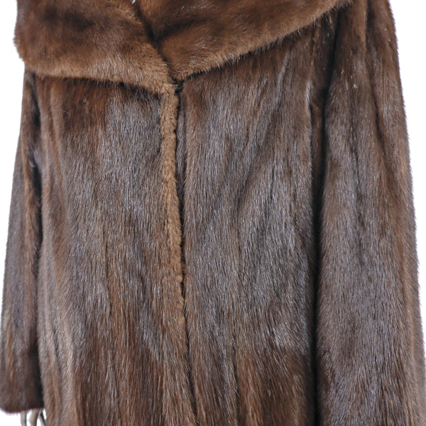 Mahogany Mink 7/8 Coat- Size L