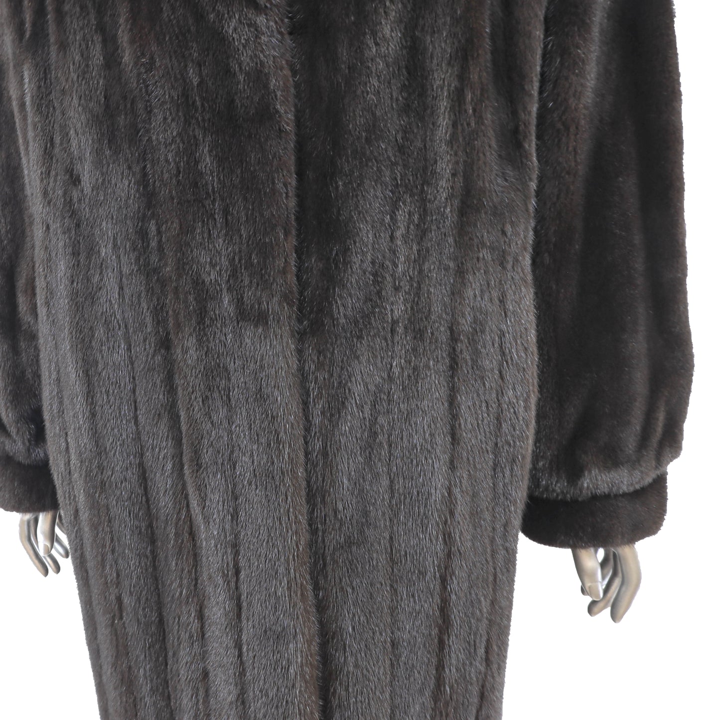 Blackglama/ Adolfo Black Mink Coat- Size XL