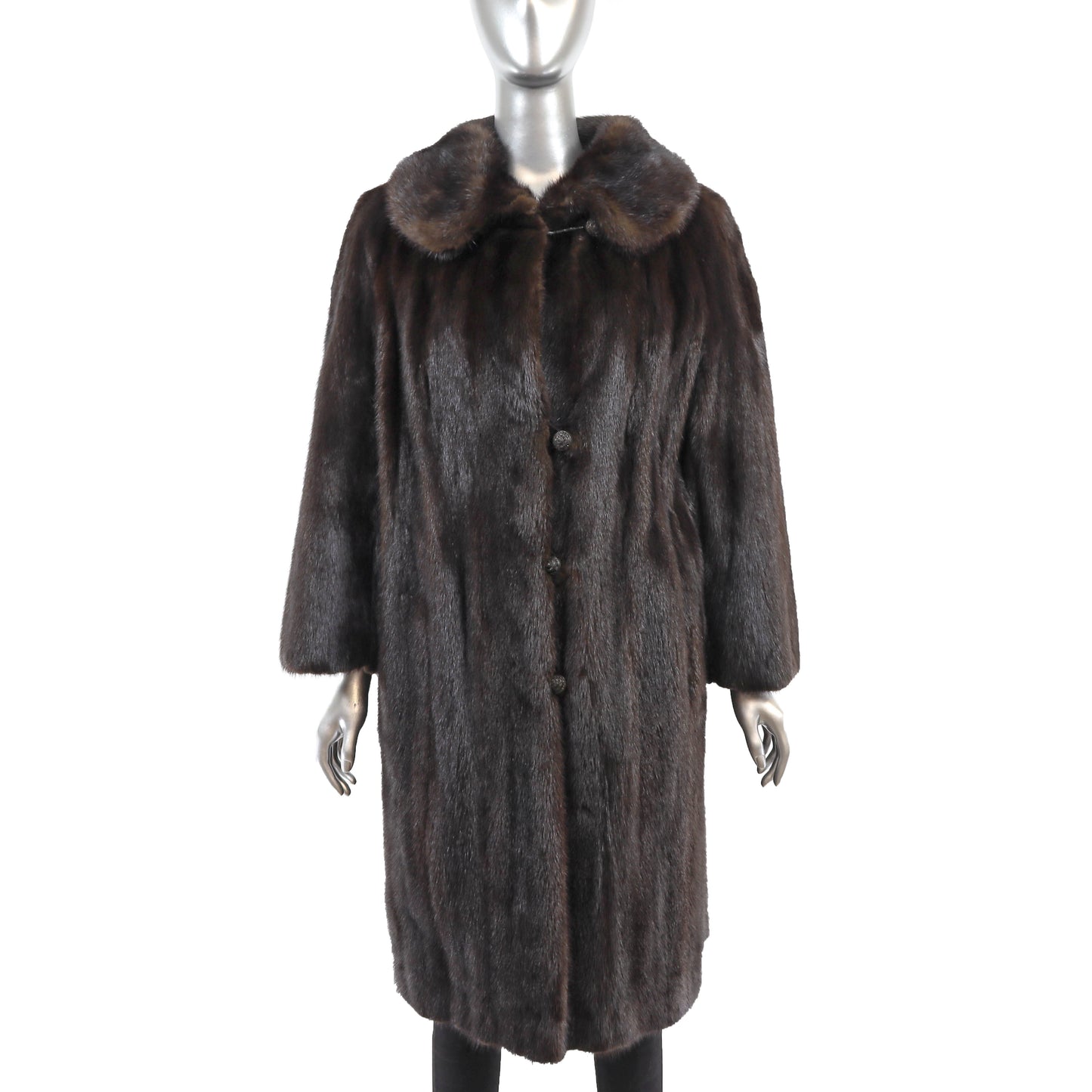 Mahogany Mink Coat- Size XL