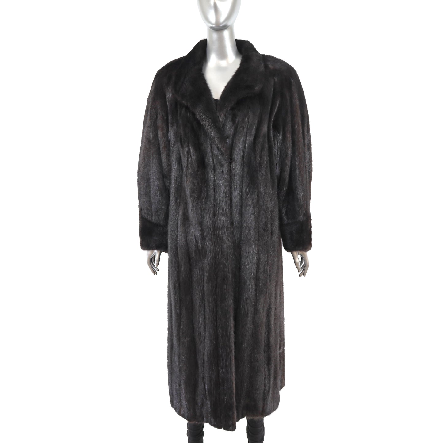 Dark Mahogany Mink Coat- Size XL