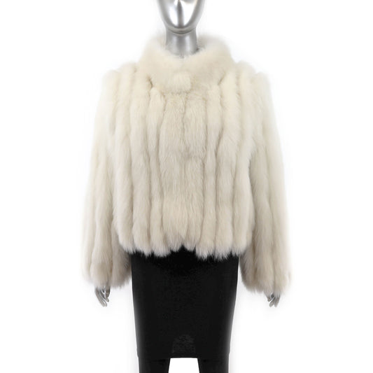 White Fox Jacket- Size XL