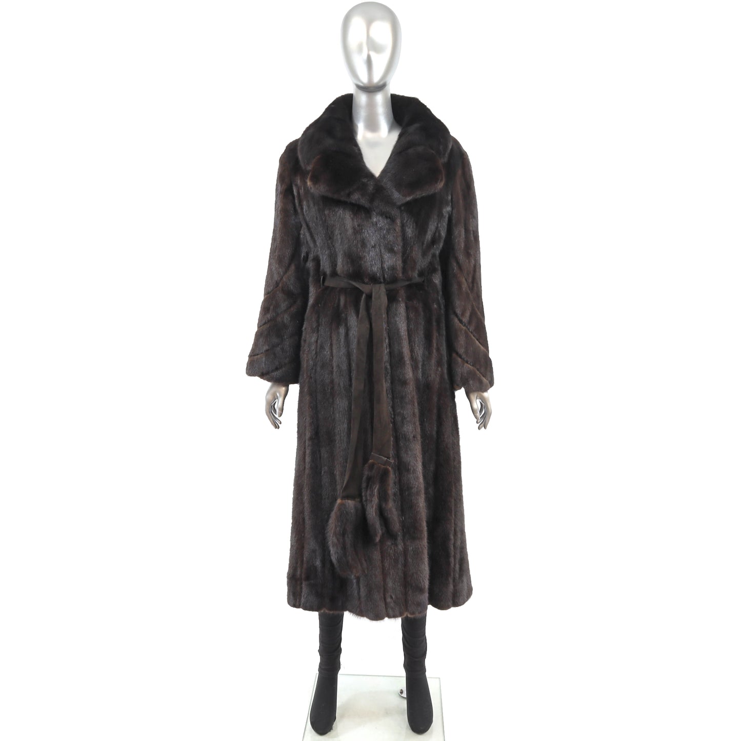 Dark Brown Mink Coat- Size M