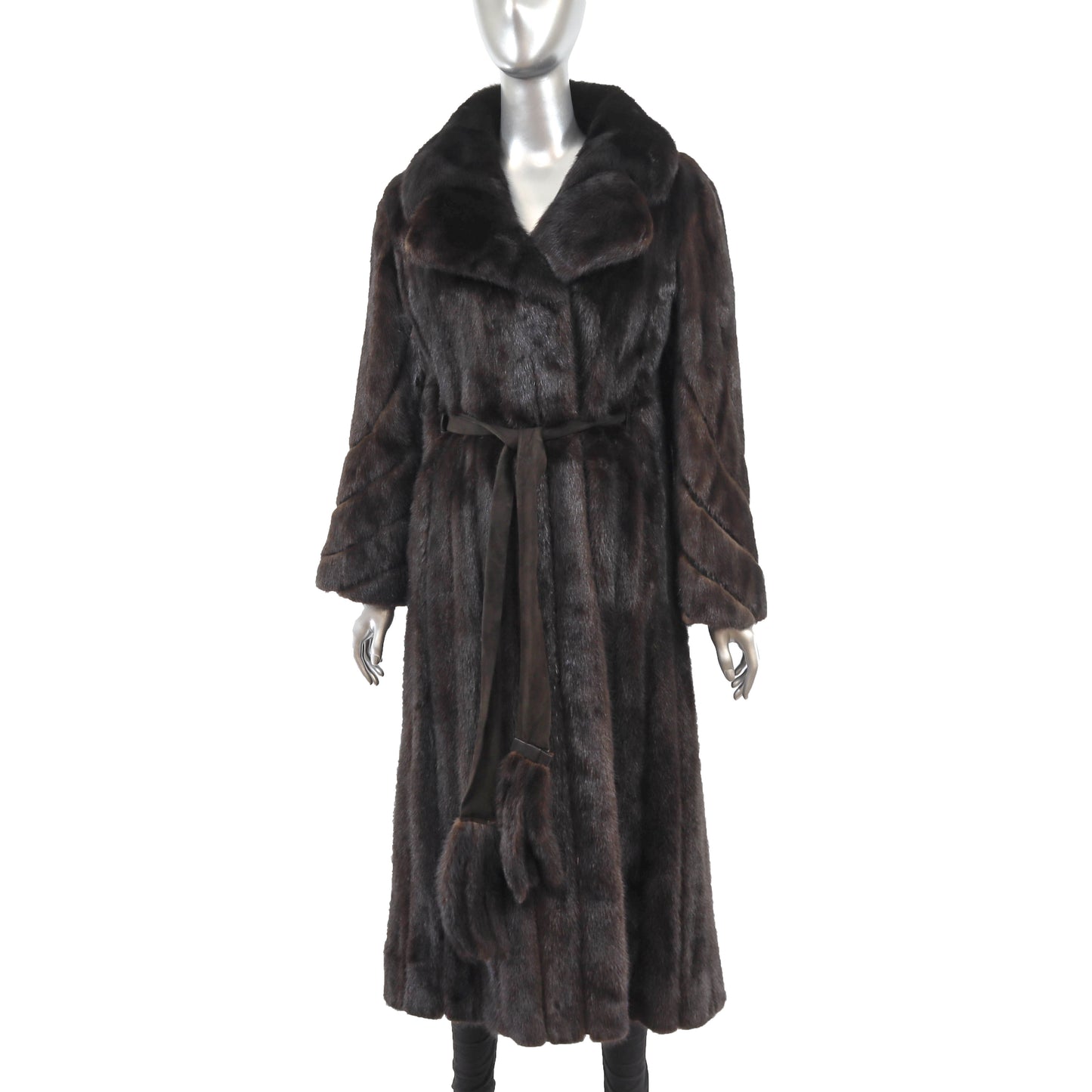 Dark Brown Mink Coat- Size M