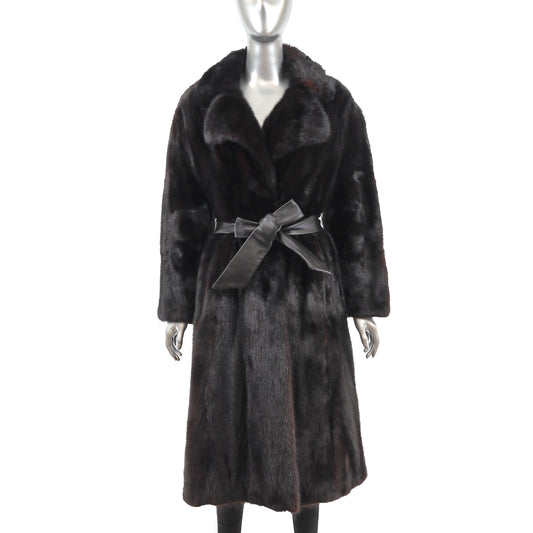 Brown Mink Coat- Size S