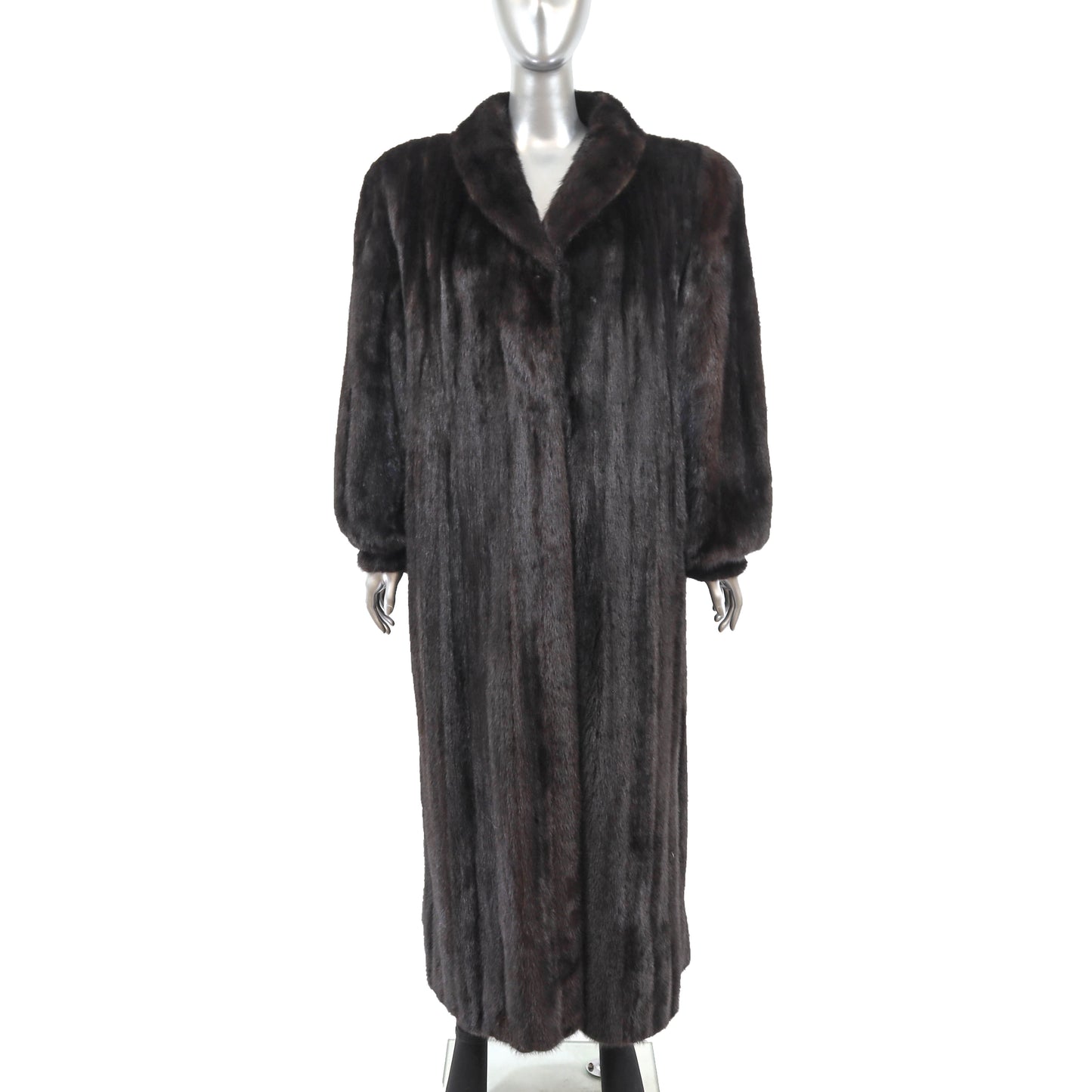 Black Mink Coat- Size XL