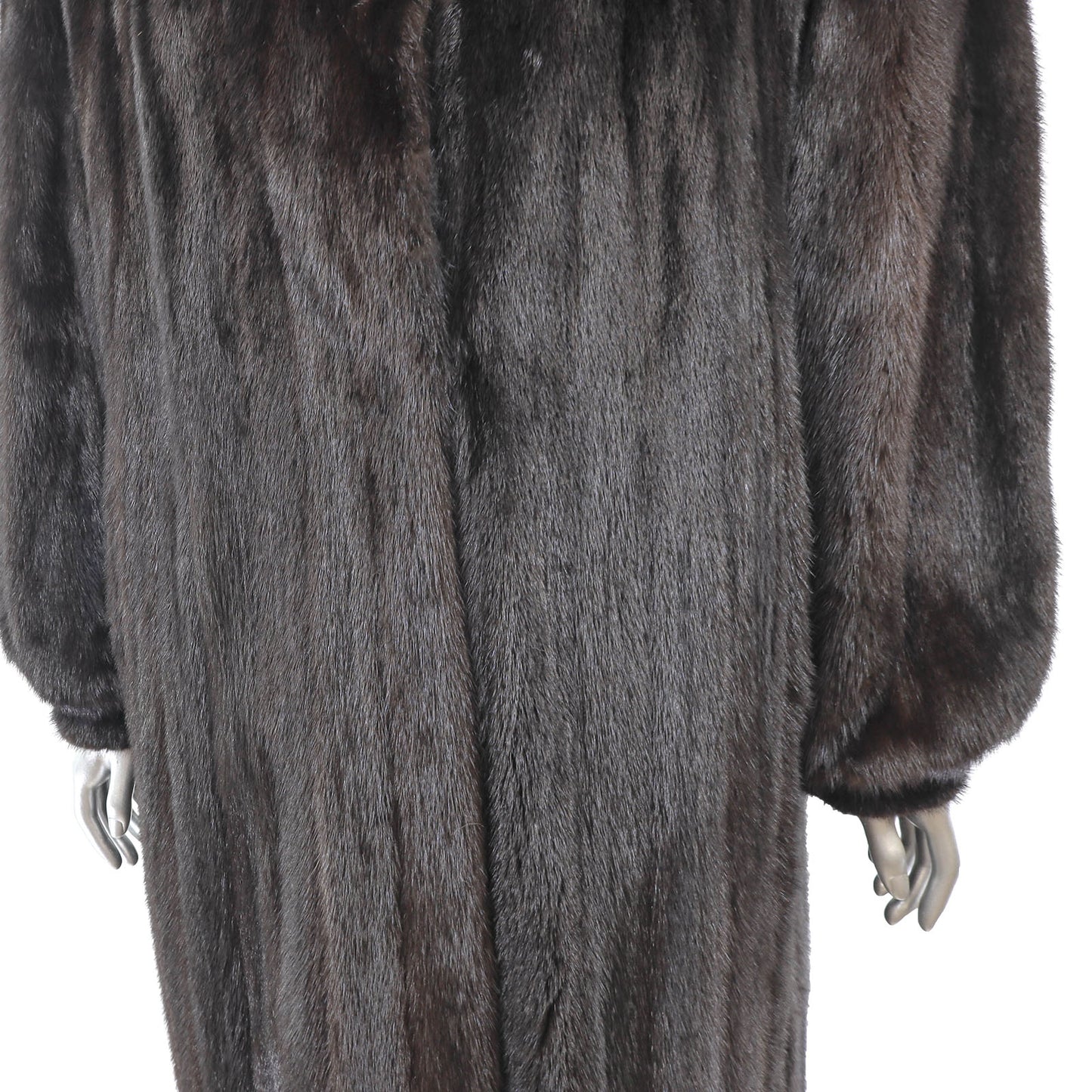 Black Mink Coat- Size XL