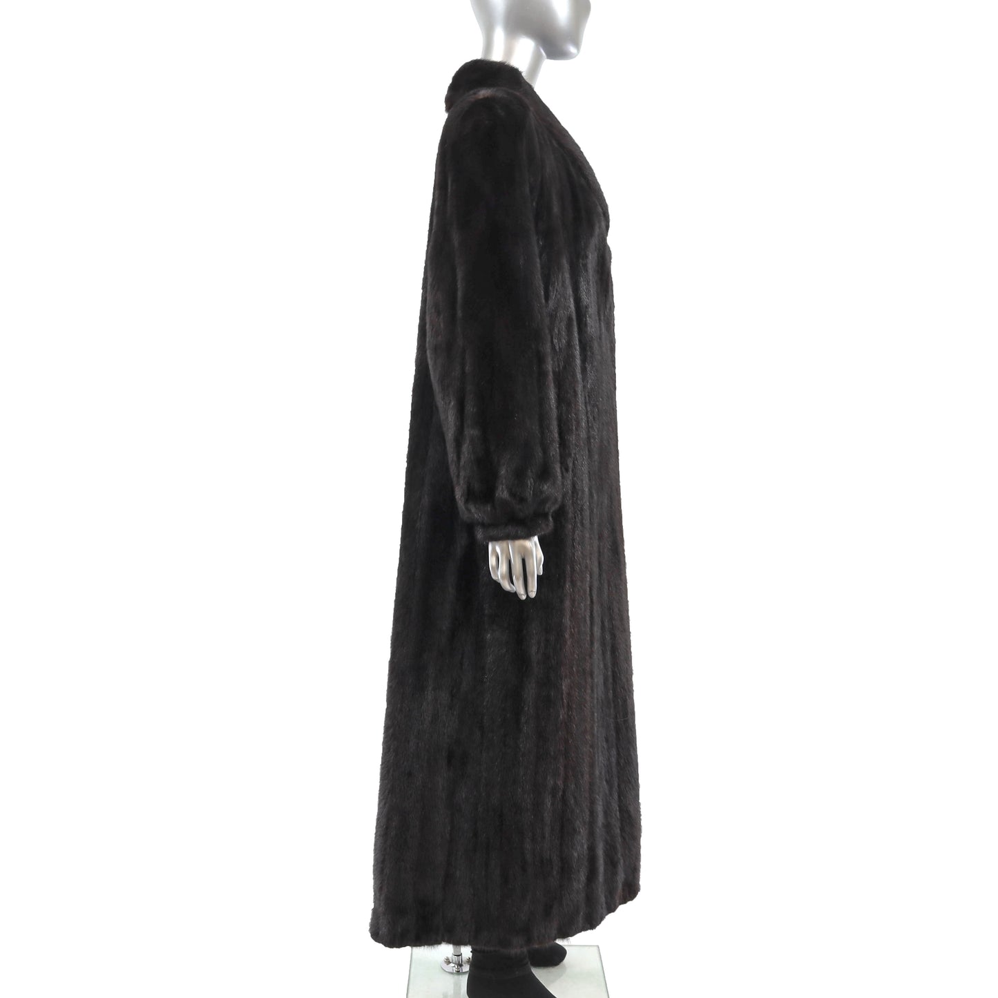 Black Mink Coat- Size XL