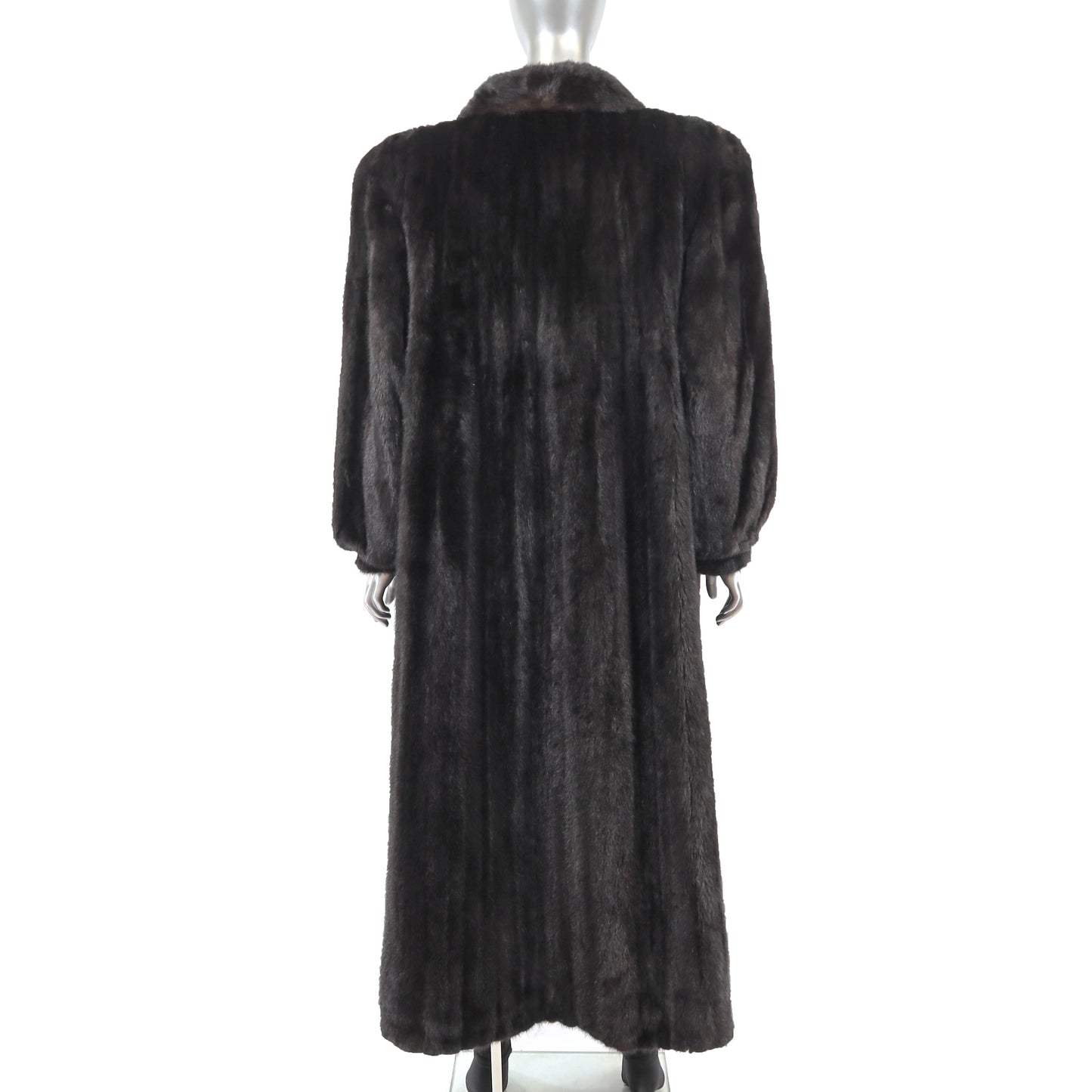 Black Mink Coat- Size XL