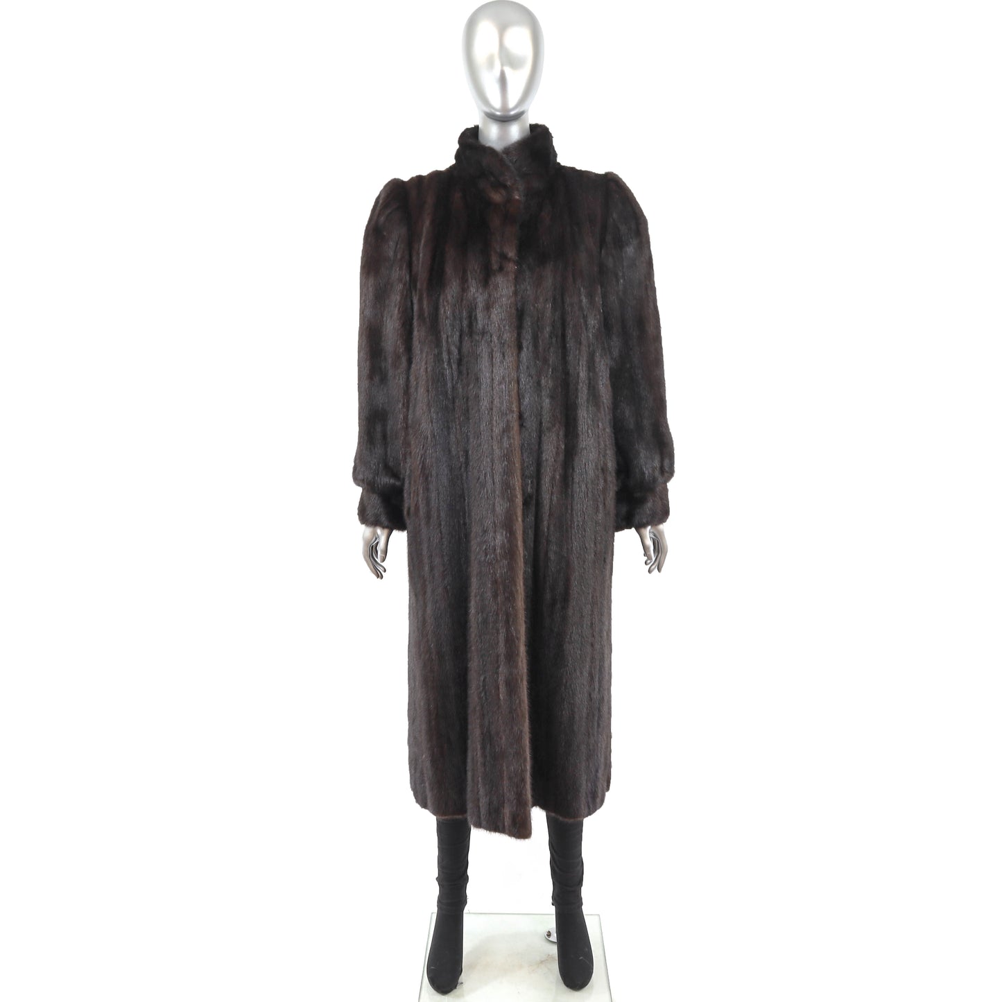 Dark Brown Mink Coat- Size M