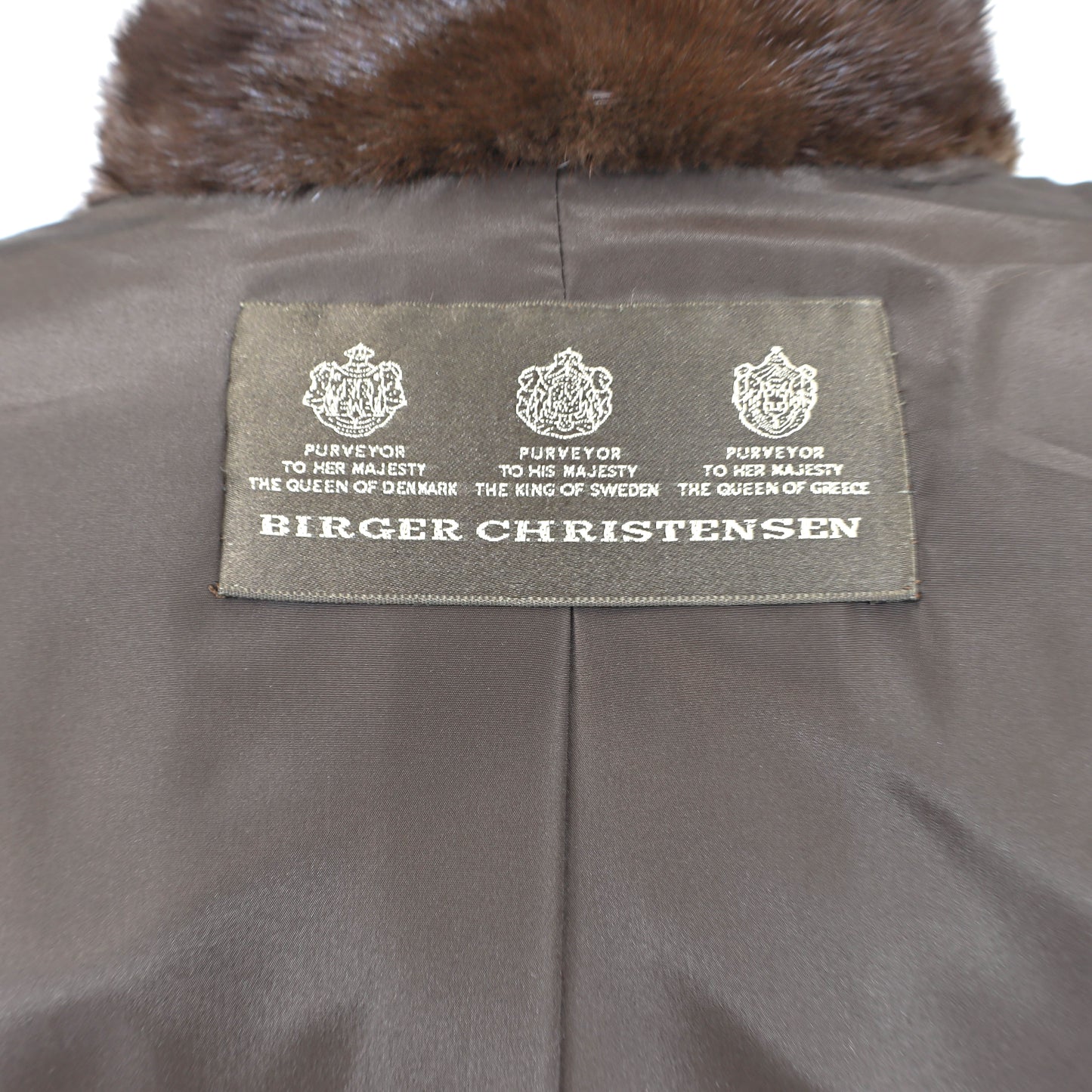 Birger Christensen Brown Mink Coat- Size L