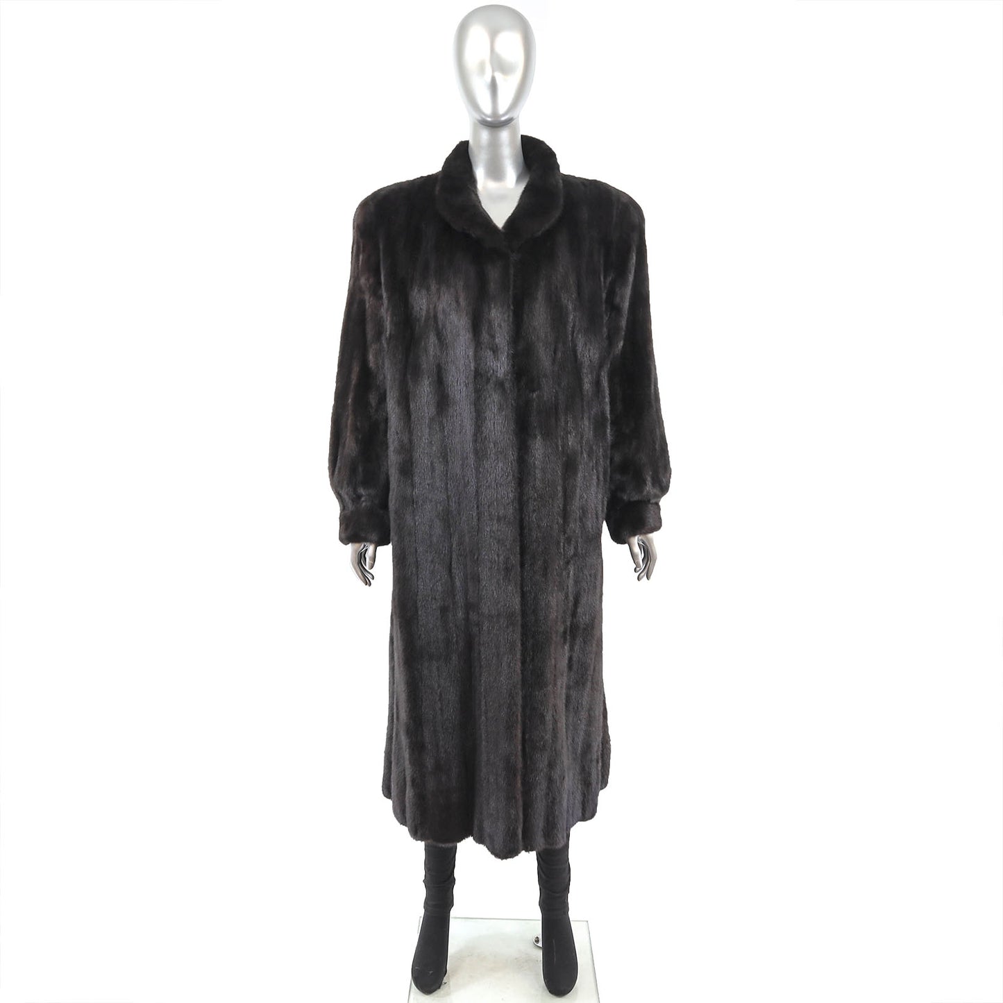 Revillon/ Saks-Fifth Avenue Black Mink Coat- Size L