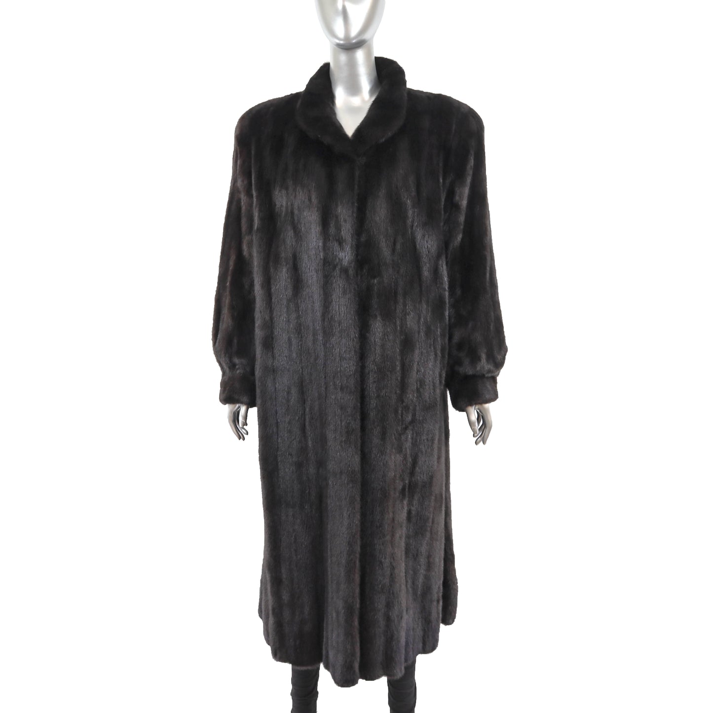 Revillon/ Saks-Fifth Avenue Black Mink Coat- Size L