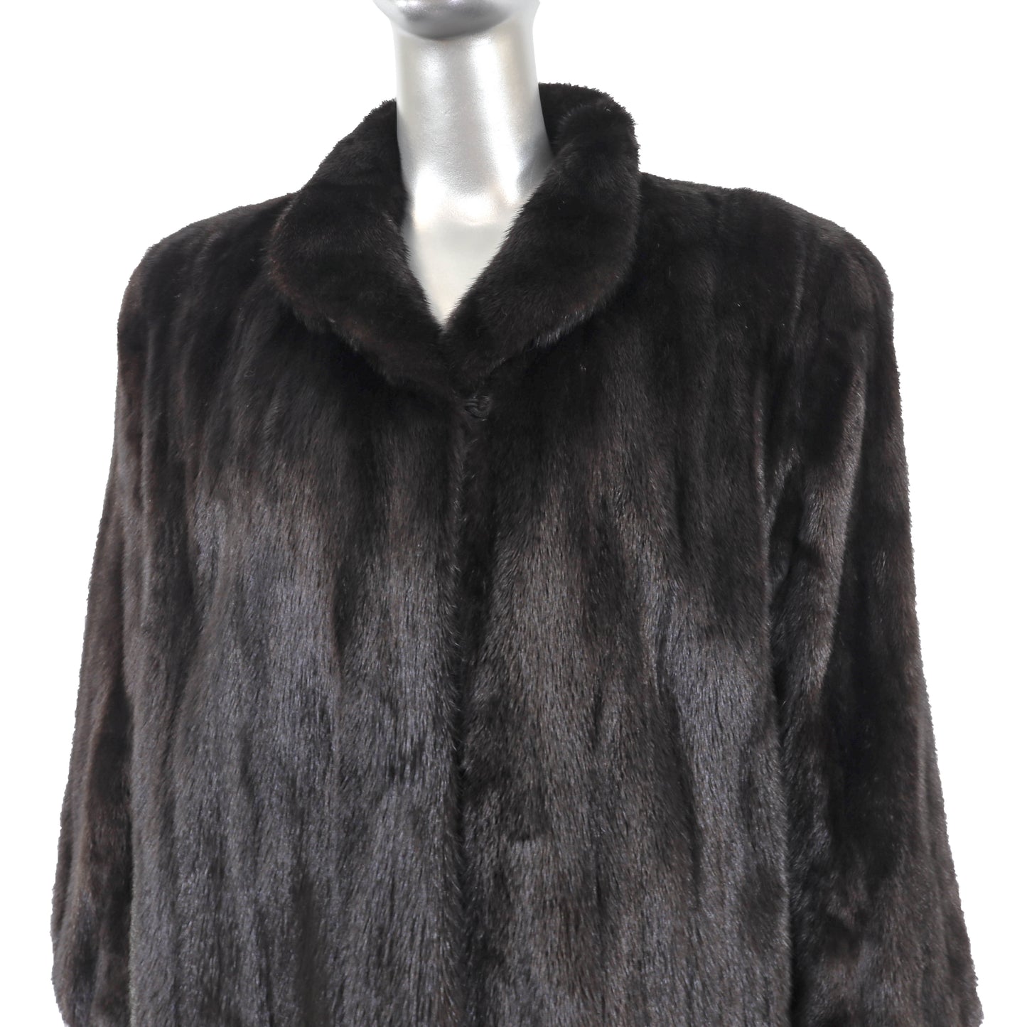 Revillon/ Saks-Fifth Avenue Black Mink Coat- Size L