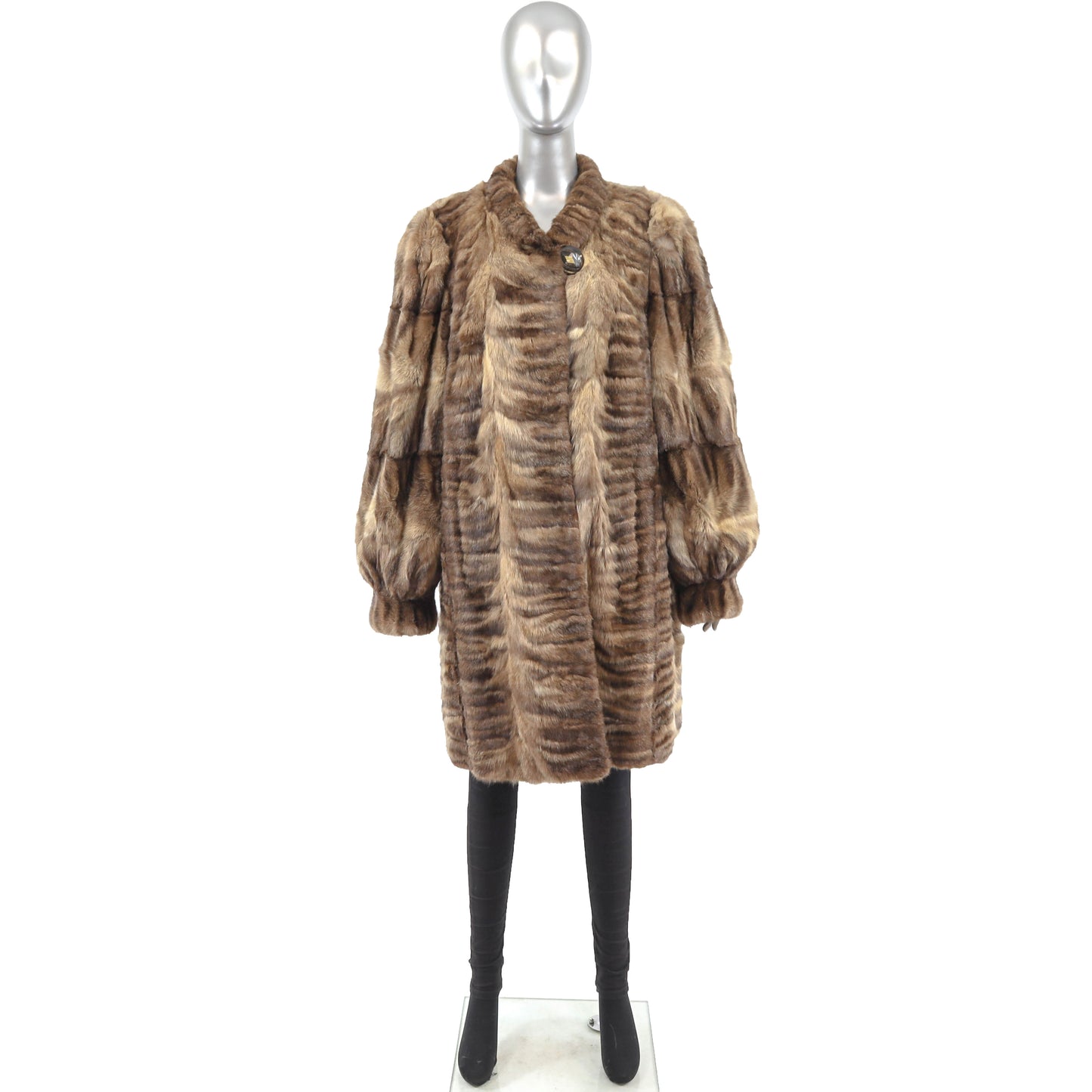 Brown Section Sable 3/4 Coat- Size XL